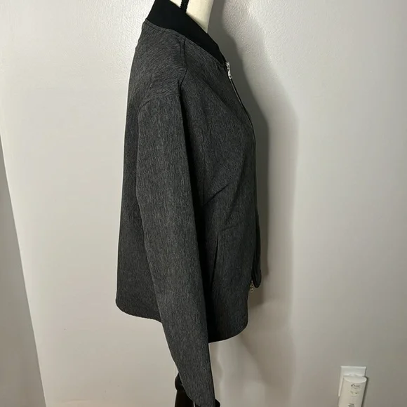 Banana Republic Men’s Gray Long Sleeve Full Zip Jacket Sz M - Picture 2 of 6